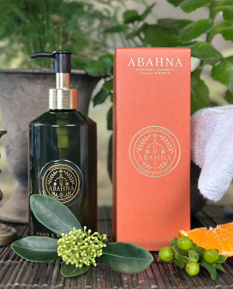 Luxury sustainable bath and body gift – Abahna Mandarin & Sicilian Bergamot refill set