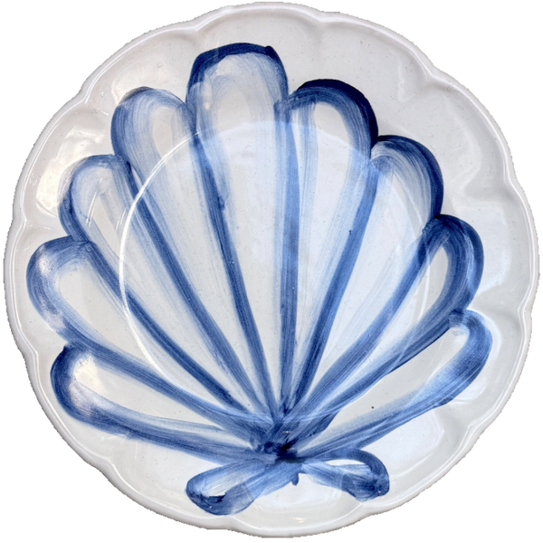 Plate 16 cm Blue Shell
