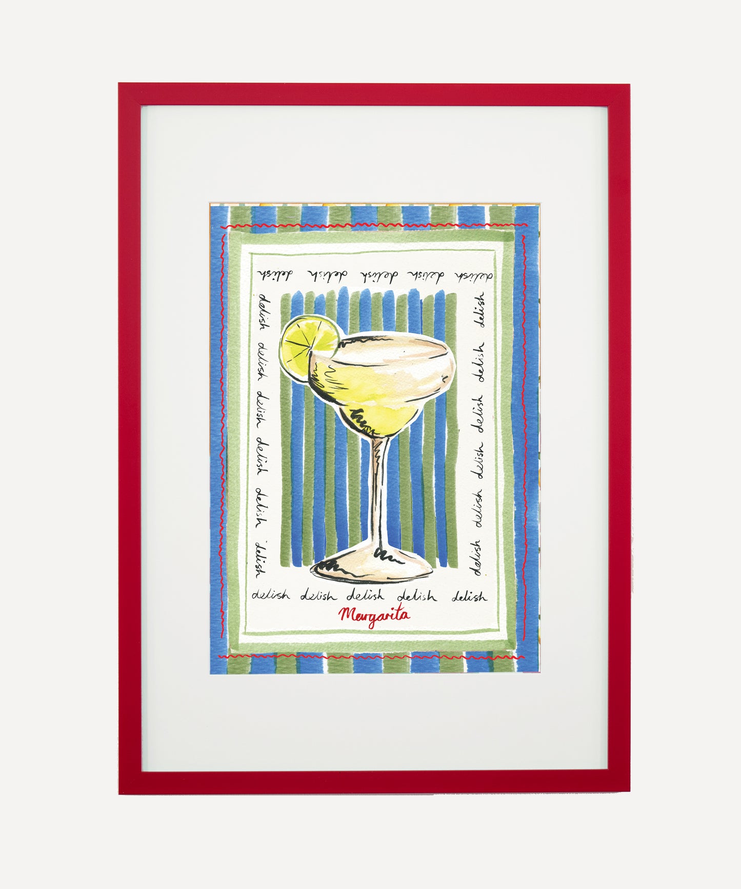 Margarita, Cocktail Art Print.