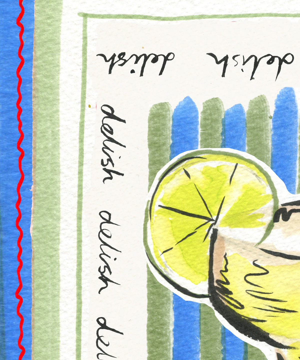 Margarita, Cocktail Art Print.
