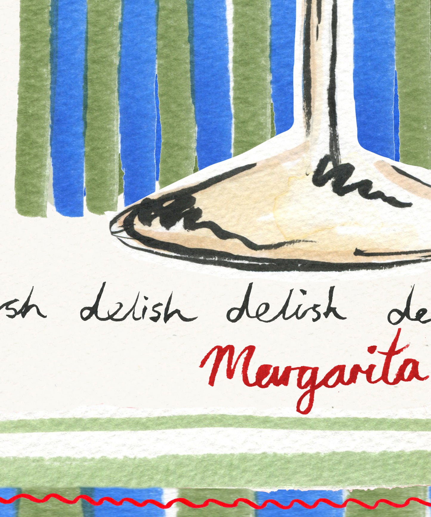 Margarita, Cocktail Art Print.