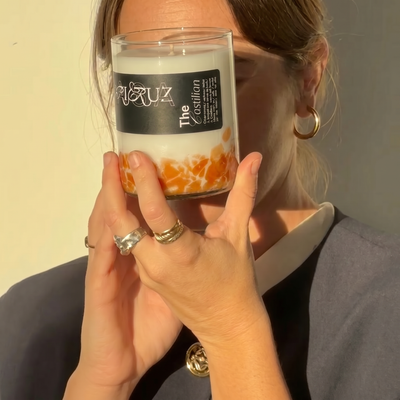 hand with candle - lifestyle