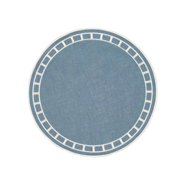 Placemat Marim, Blue with White