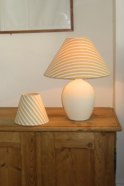 Matilda Yellow and Blue Stripe Cone Lampshade