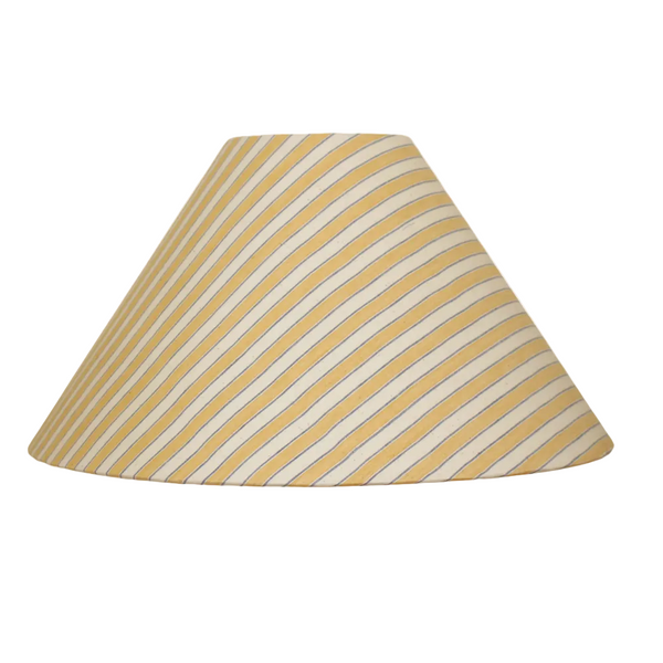 Matilda Yellow and Blue Stripe Cone Lampshade