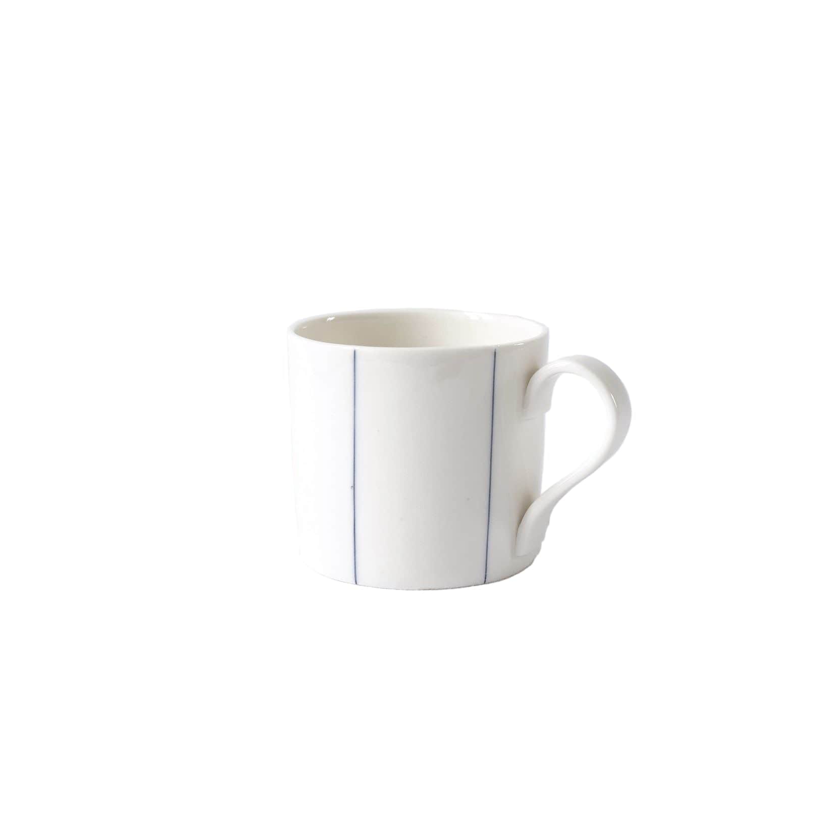 Small Mug with Cobalt Blue Stripes