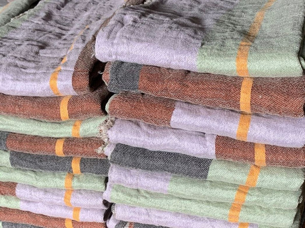 Multicoloured Linen Tablecloth