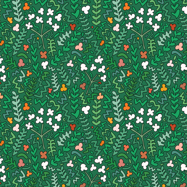 Fields of Joy Wallpaper - Green
