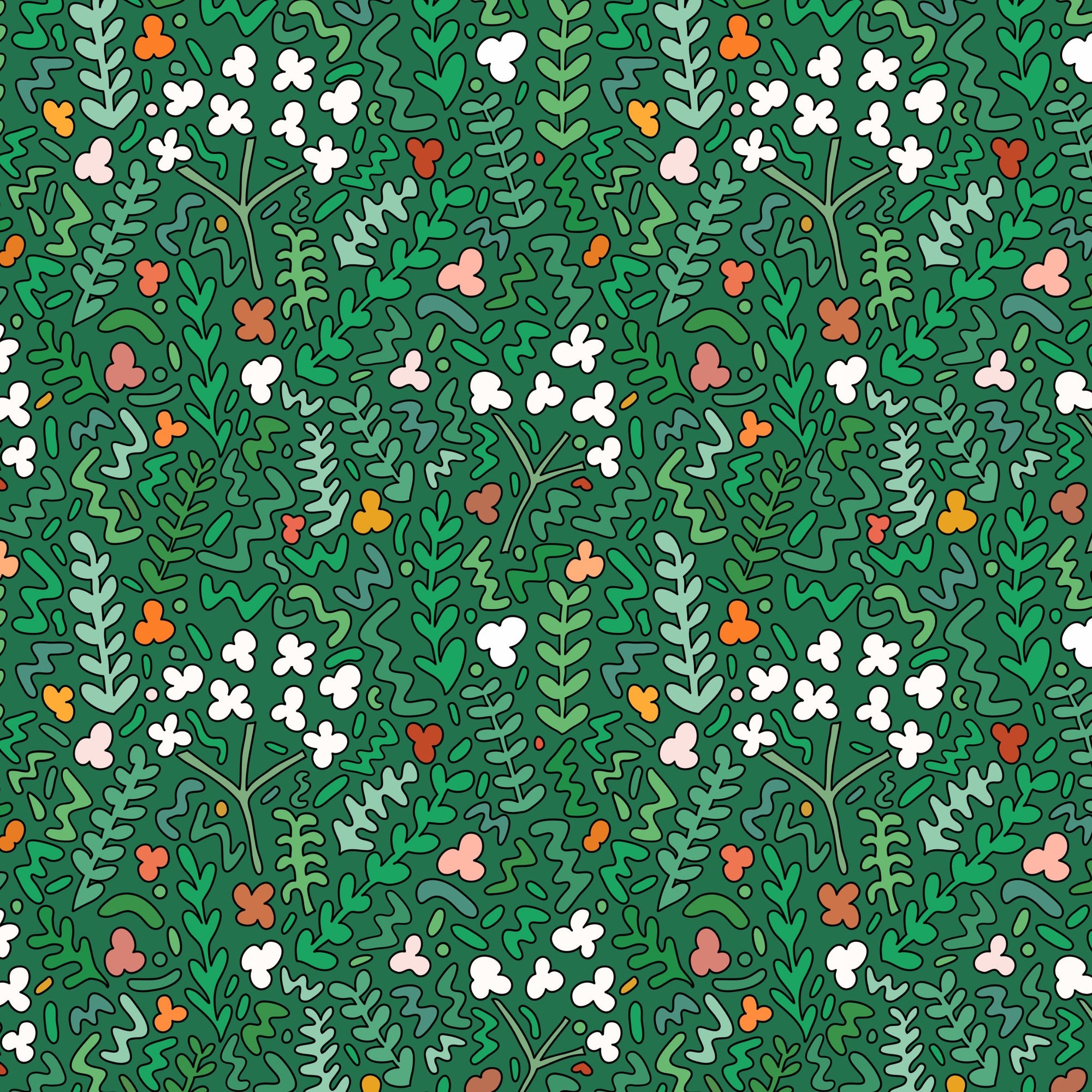 Fields of Joy Wallpaper - Green