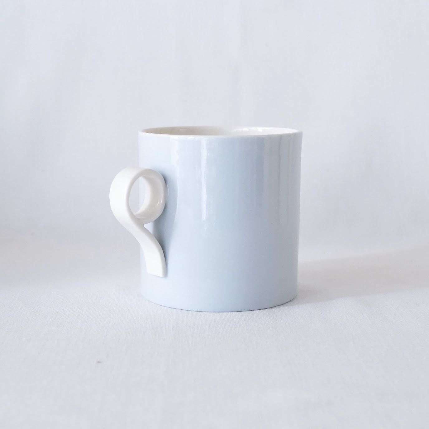 Large Mug in Pale Blue - Loop Handle