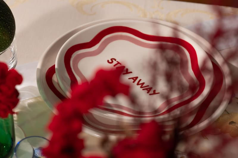 Stay Away Dessert Plate