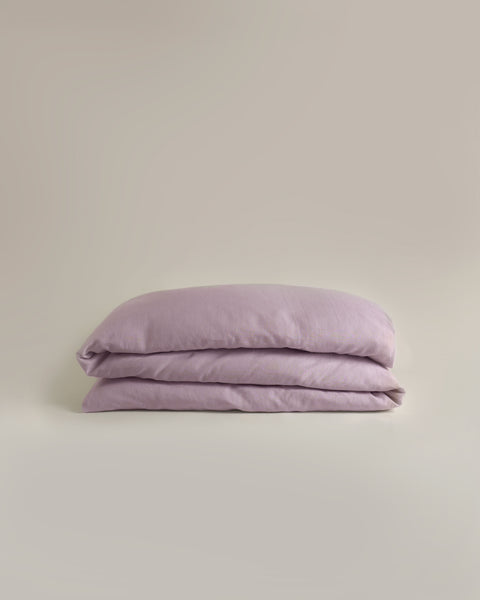 Hemp Duvet Cover Pink Lilac