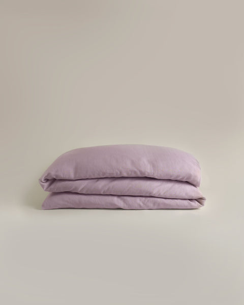 Hemp Duvet Cover Pink Lilac