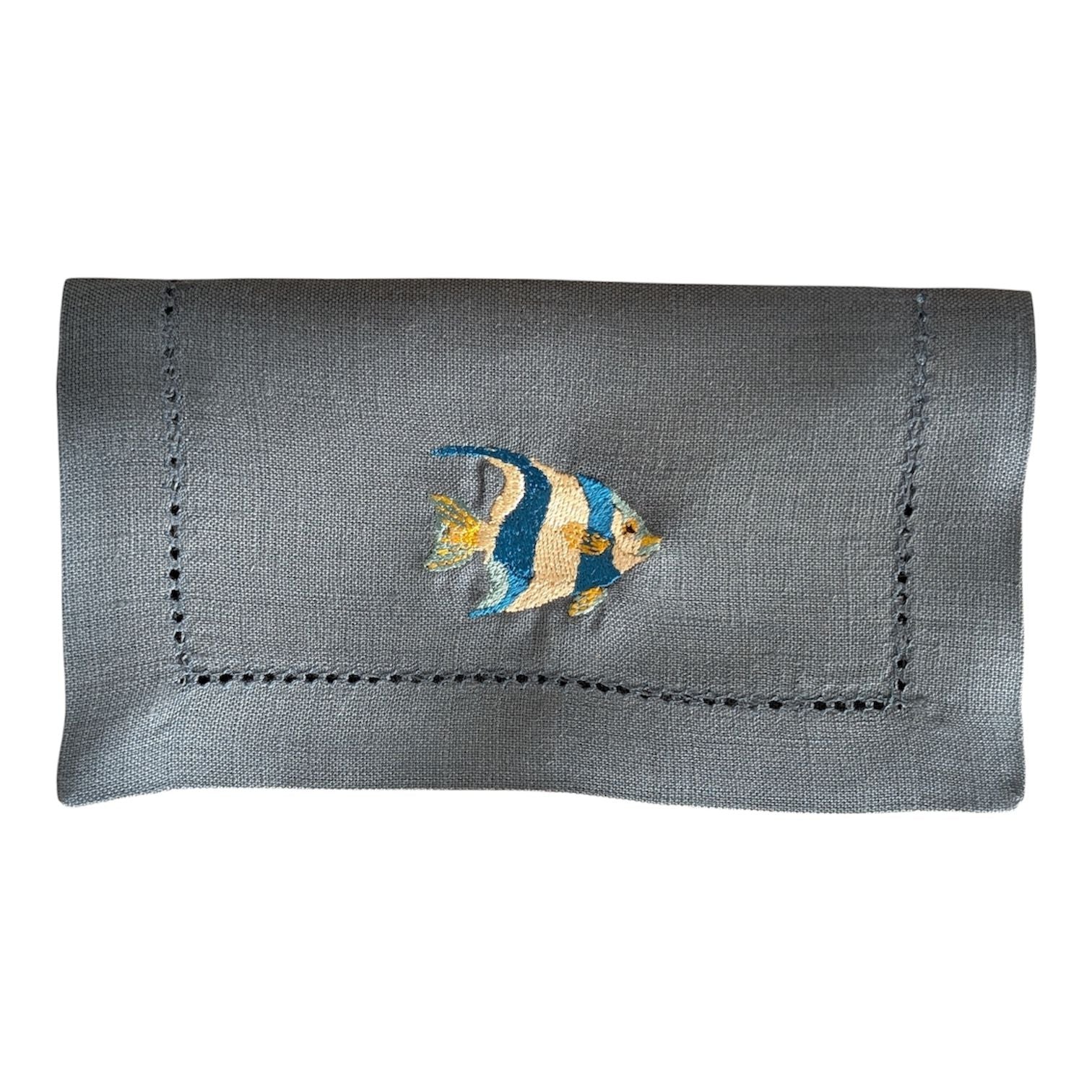 AQUARIUM - Sealife Embroidery Cocktail Napkin Set (set of 6)