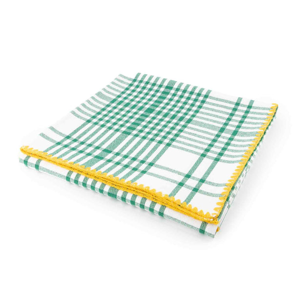 Green and yellow Trattoria Tablecloth