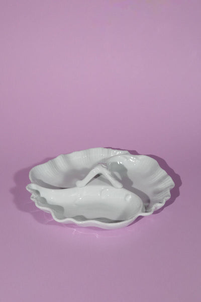 Vintage Limoges Porcelain Shell Platter