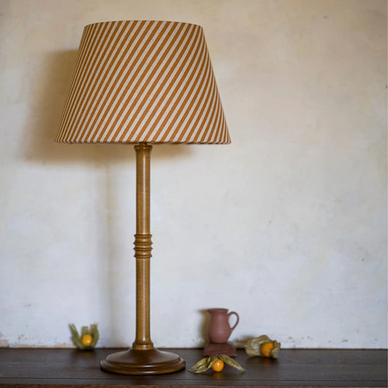 The Linen Card Lampshade in Goldenberry