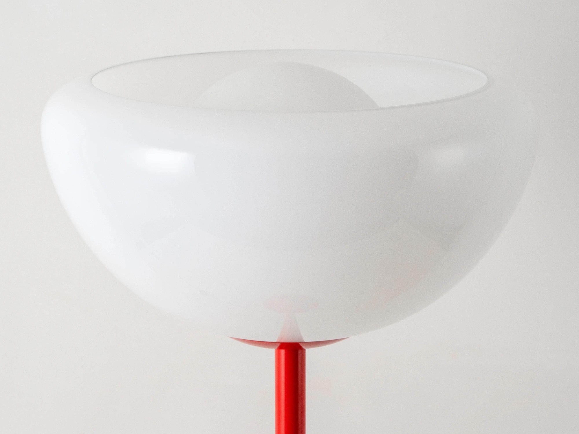 Jam Red Glass Bowl Floor Lamp