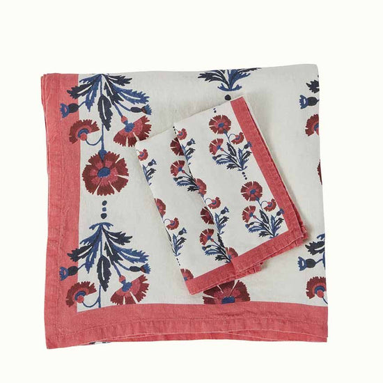 Tablecloth Dianthus in Indigo Iron