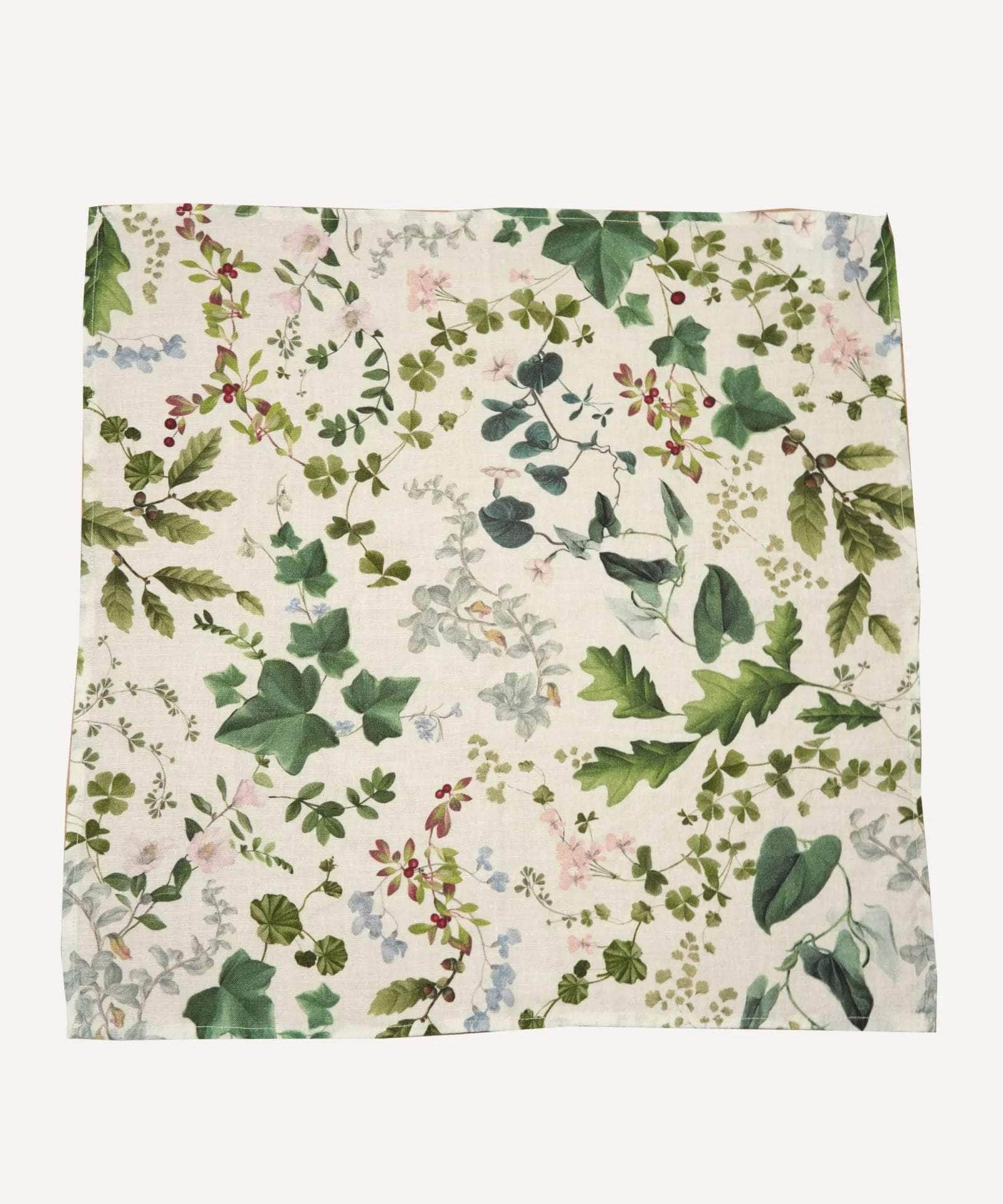 Winter Wildflowers Linen Napkin