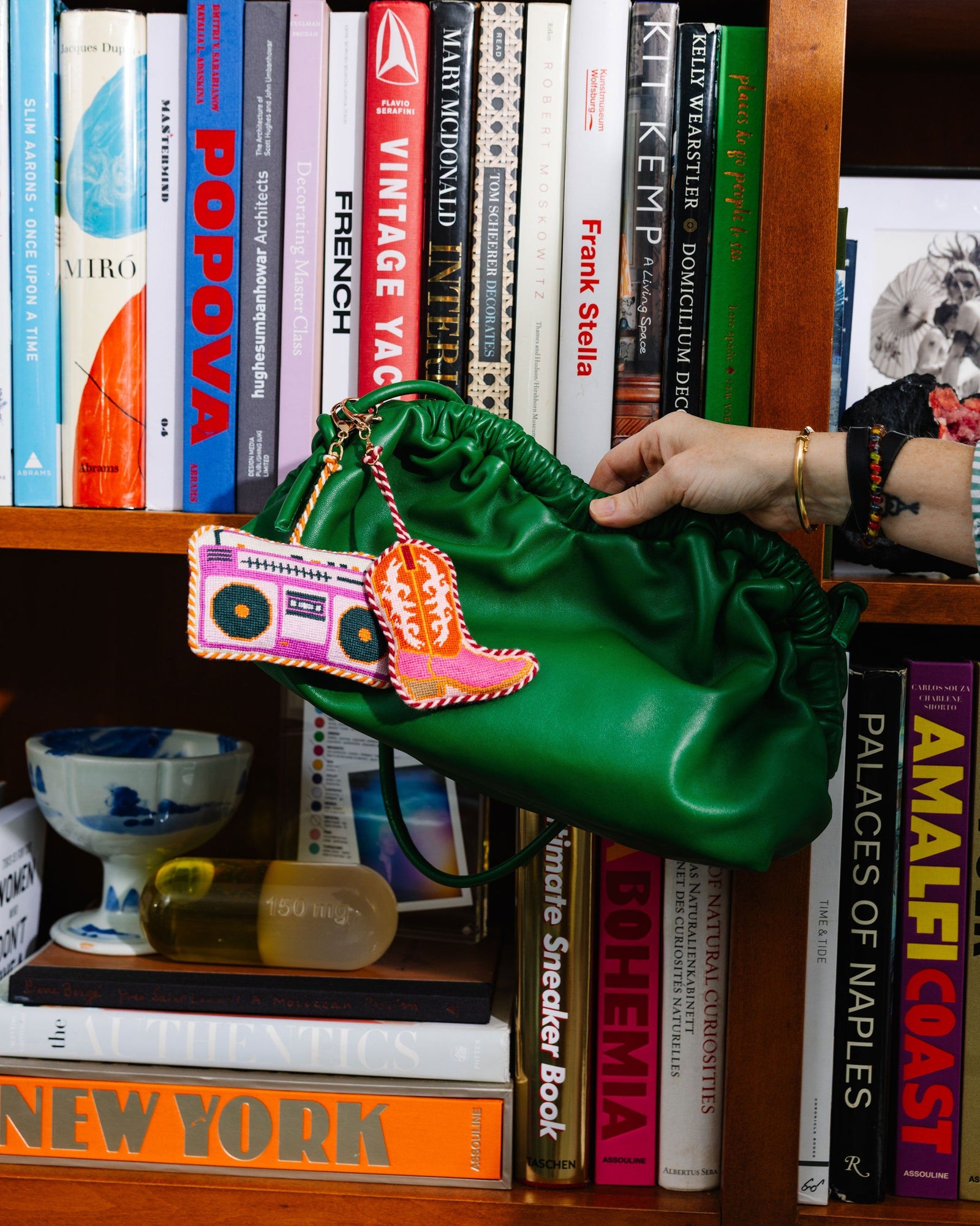 Pink Boombox- Bag Charm