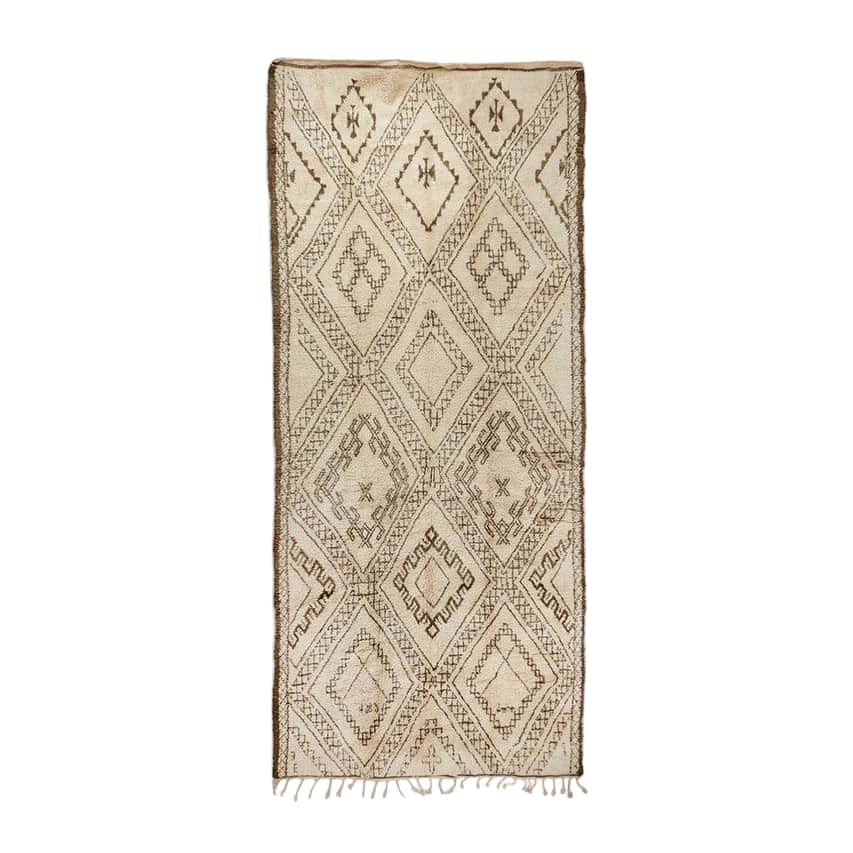 Vintage Moroccan Beni Ourain Rug No. M0159