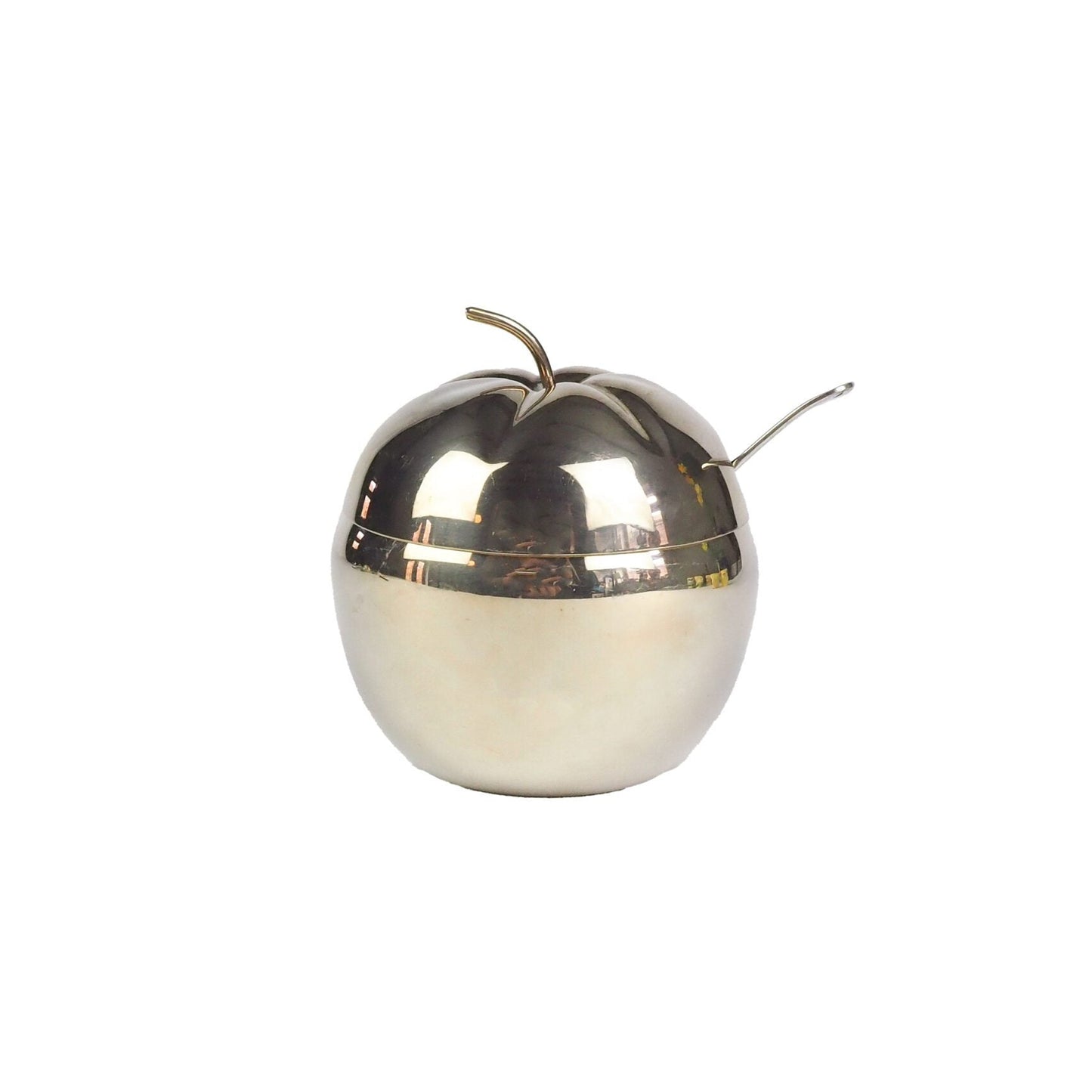 Vintage Silver Plate Apple Pot