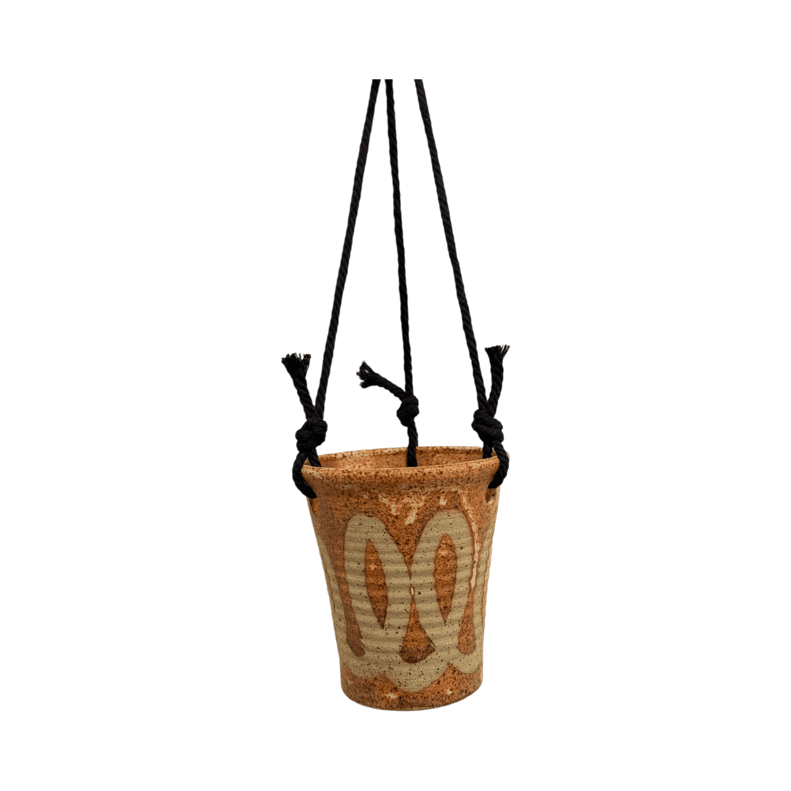 Toasted Swirl Hanging Pot