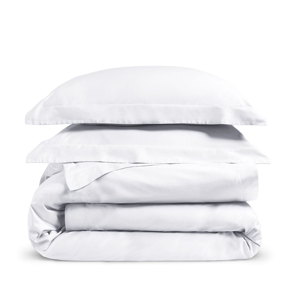 Luxury Organic Cotton White Edged Bedding Set