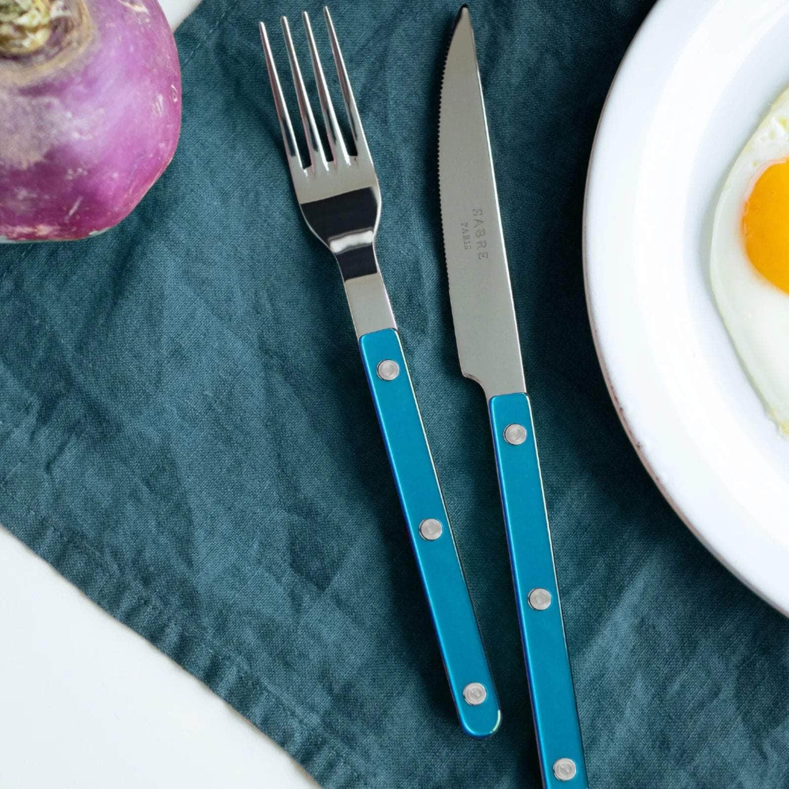 Bistrot Pearly 5pc Cutlery Set, Turquoise