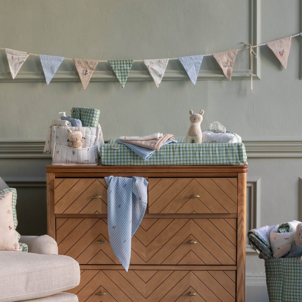 Baby Changing Mat - Greenhouse Gingham
