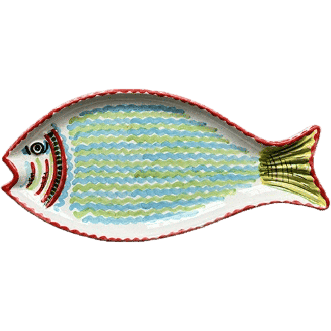 Portofino Green Fish Platter