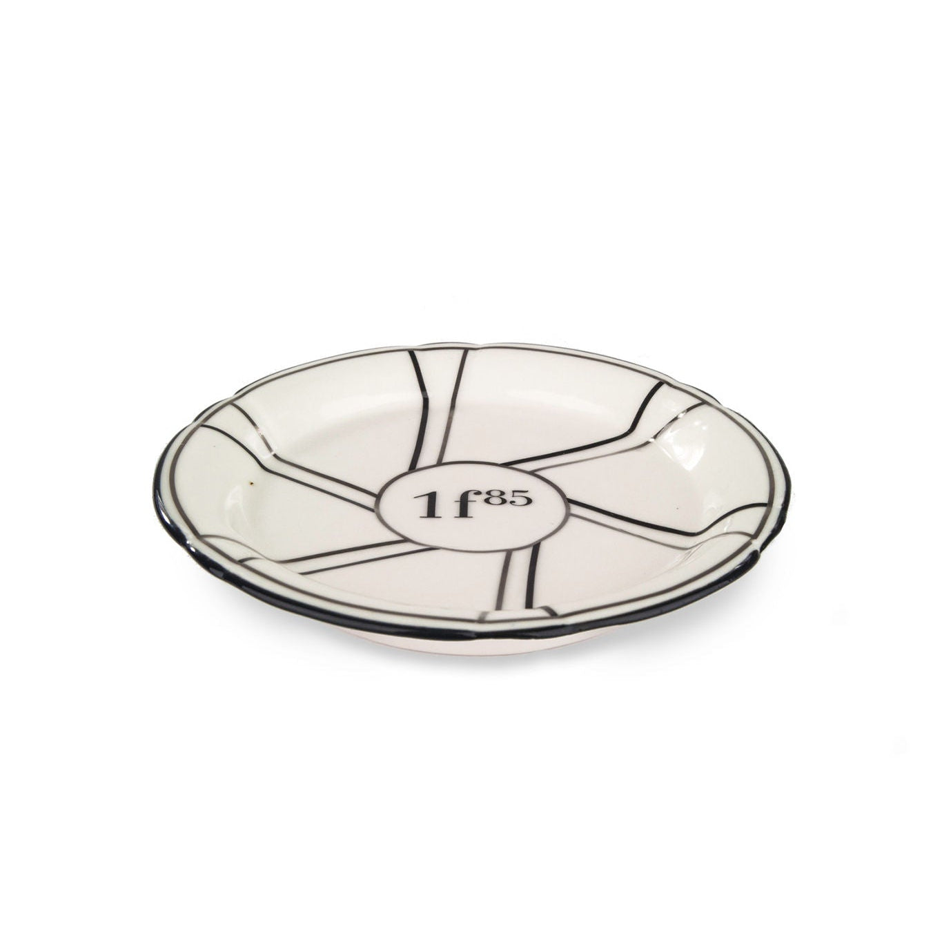 French Tip Trinket Dish - Black and Silver