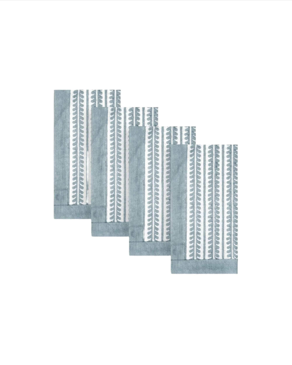 Bel Napkins, Set Of Four - Blue
