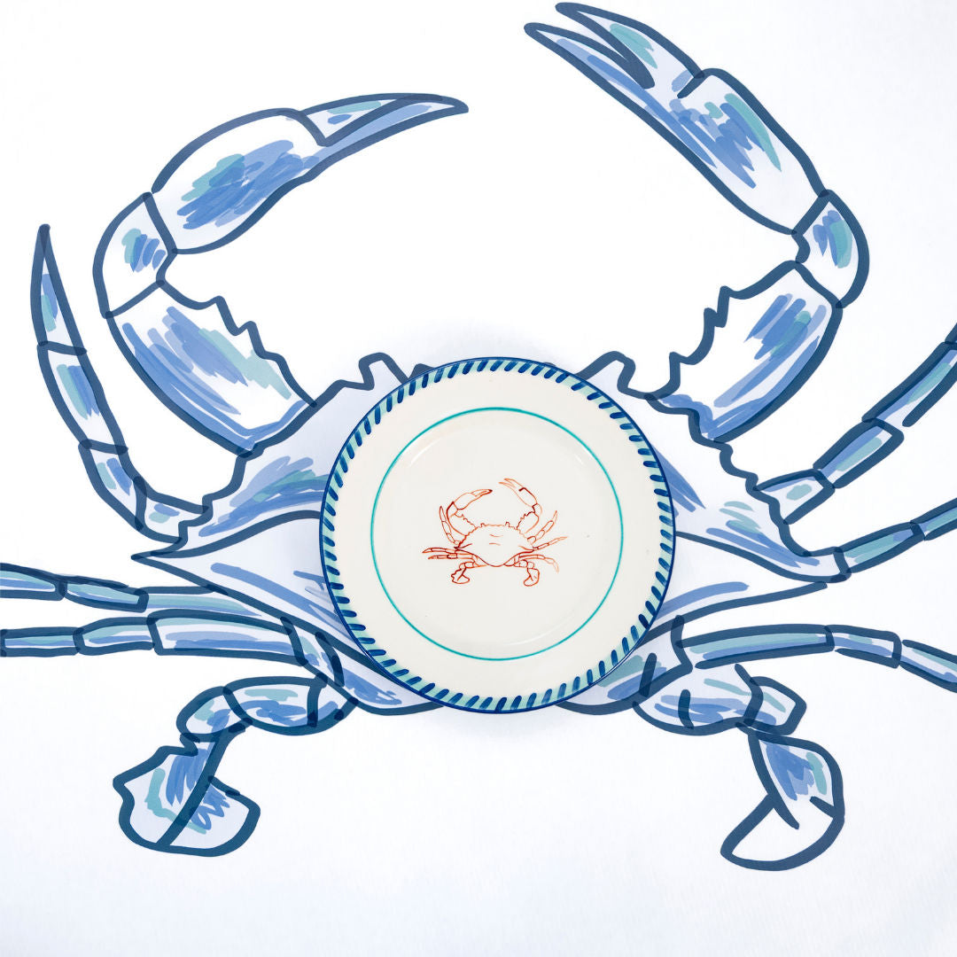 Crab Dessert Plate Set-Of-Two