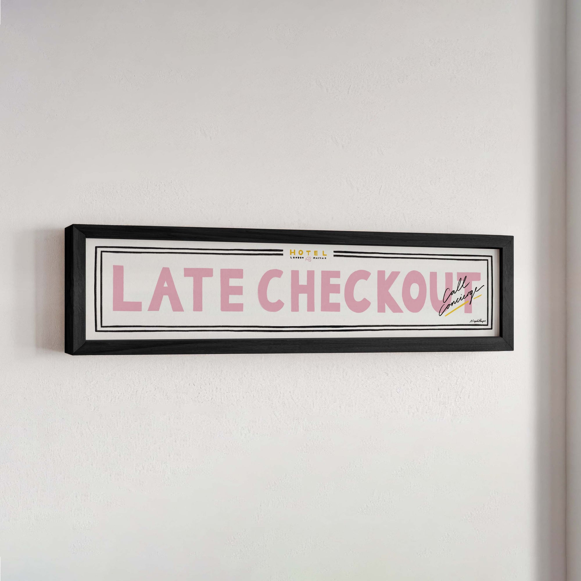 Late Checkout Panoramic Framed Print