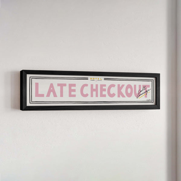 Late Checkout Panoramic Framed Print