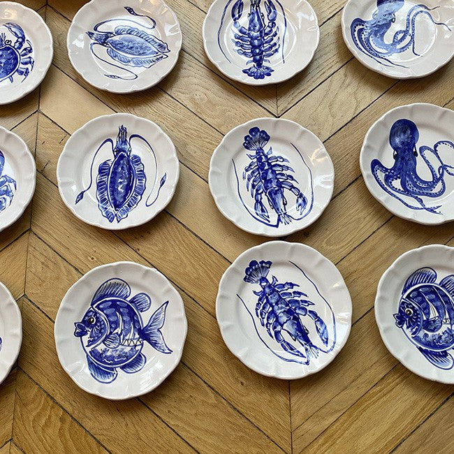 Mare Plate 20 cm Blue Crab