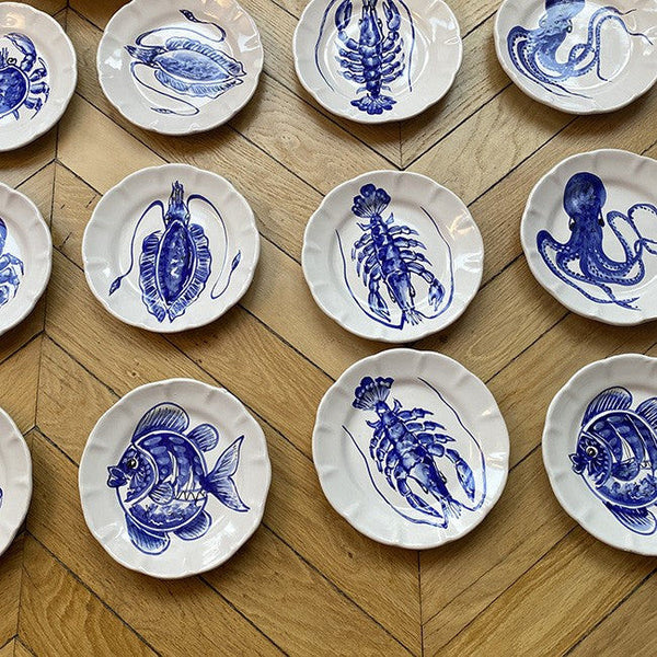 Mare Plate 20 cm Blue Crab