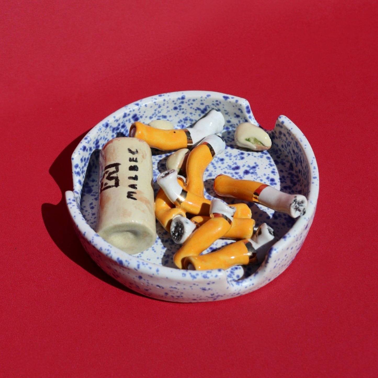 Cigarette and Wine Ashtray