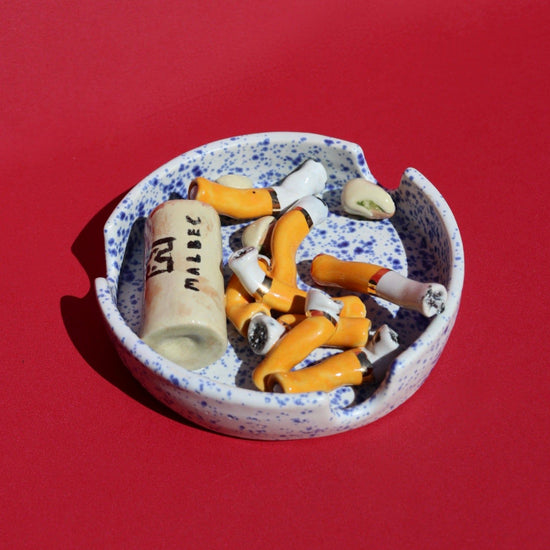 Cigarette and Wine Ashtray