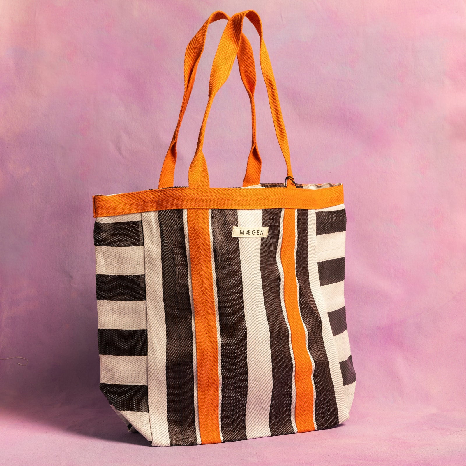 Everywhere Bag | Orange/ White/ Aubergine