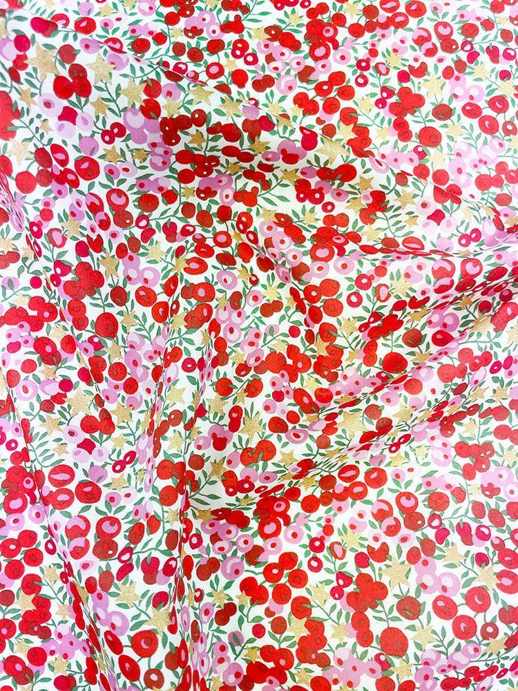 Christmas Stocking made with Liberty Fabric WILTSHIRE STAR