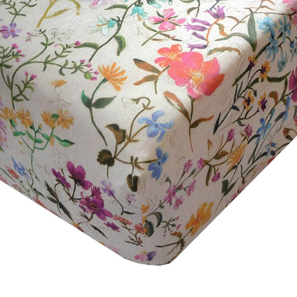 Fitted Sheet Made With Liberty Fabric Linen Garden