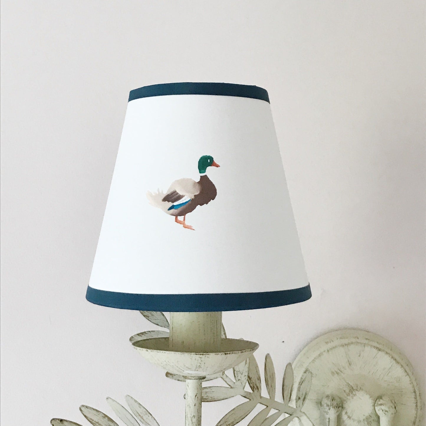 5” Candle Clip Lampshade Ducks In A Row – CLASSIC