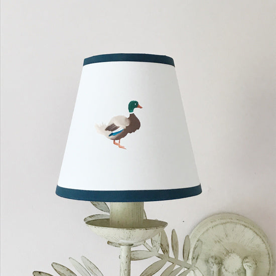 5” Candle Clip Lampshade Ducks In A Row – CLASSIC
