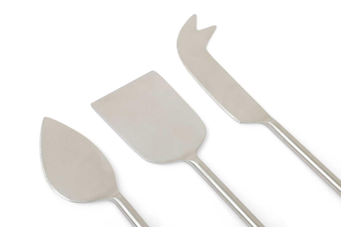 Stainless Steel Cheese Knife Set, (Set of 3)- 6.5 x 2 Inches