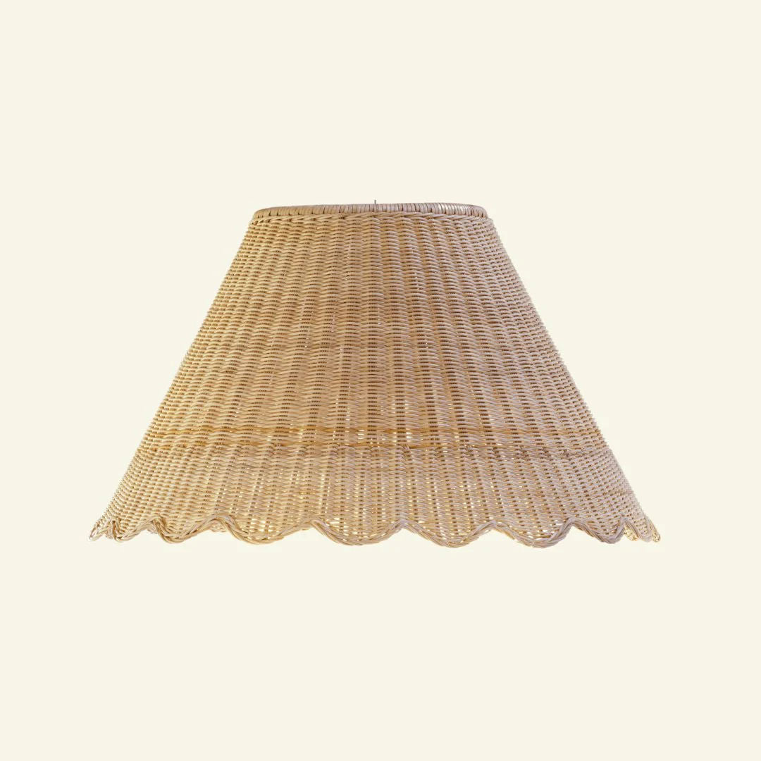 Mimi Rattan Scalloped Lampshade (XL)