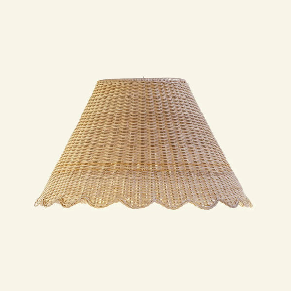 Mimi Rattan Scalloped Lampshade (XL)