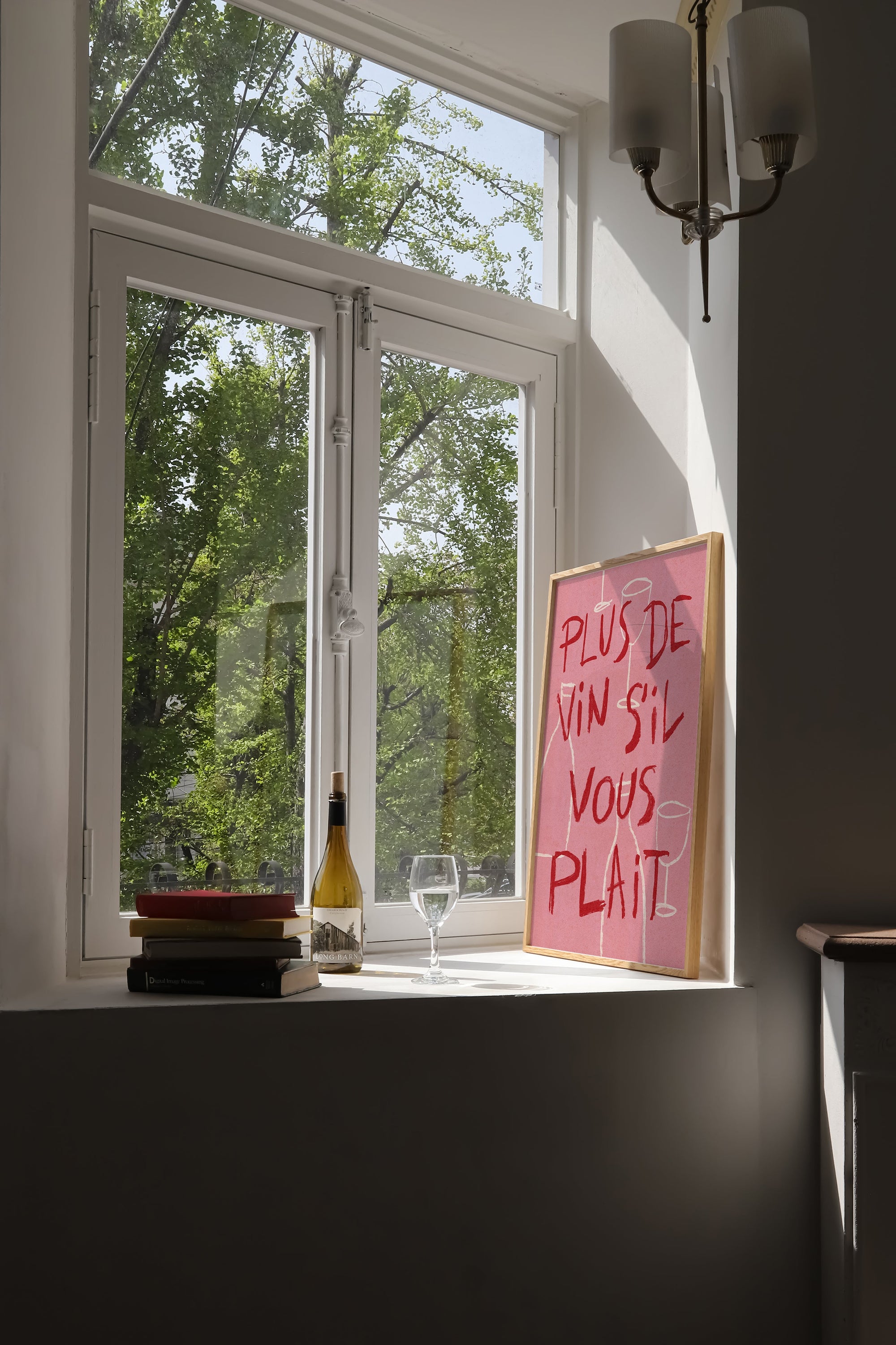 More Wine Please French Print